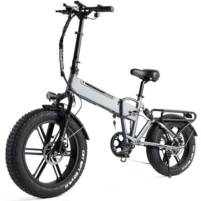 160Brake Fat Tire Electric Folding Bike, Sepeda Listrik Lipat 10000mah 20