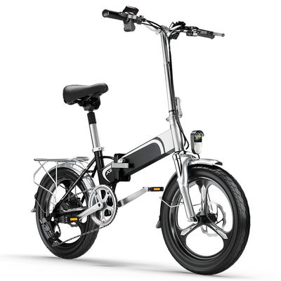 Sepeda Lipat E 7 Kecepatan Paling Ringan, Sepeda Lipat Listrik Ultra Ringan 36V
