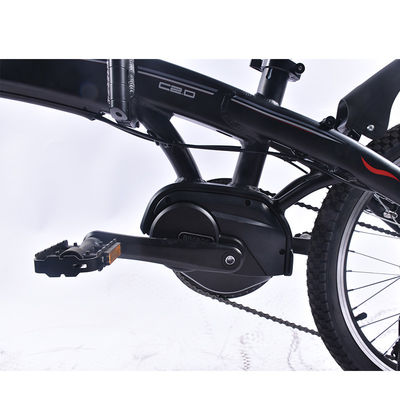 20 Inch Ultra Ringan Sepeda Lipat Listrik 0.25KW Dengan Bafang Mid Drive Motor
