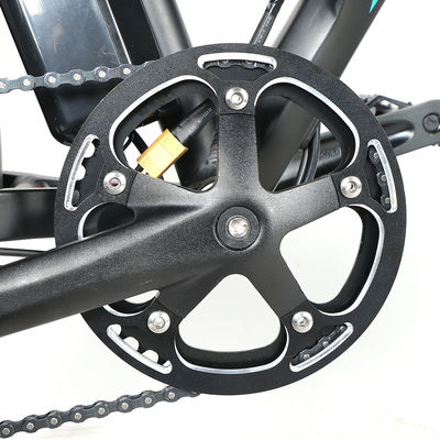 48V Electric Folding Fat Tire Bike Rentang 50-60km Dengan Shimano Derailleur